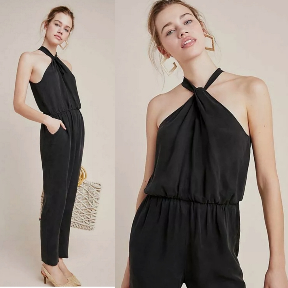💯%Anthropologie Corbett Cupro Jumpsuit